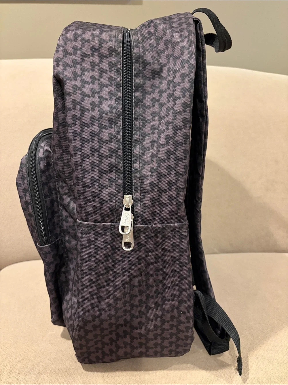 Disney Black & Dark Gray Mickey Mouse Backpack with Red Accents